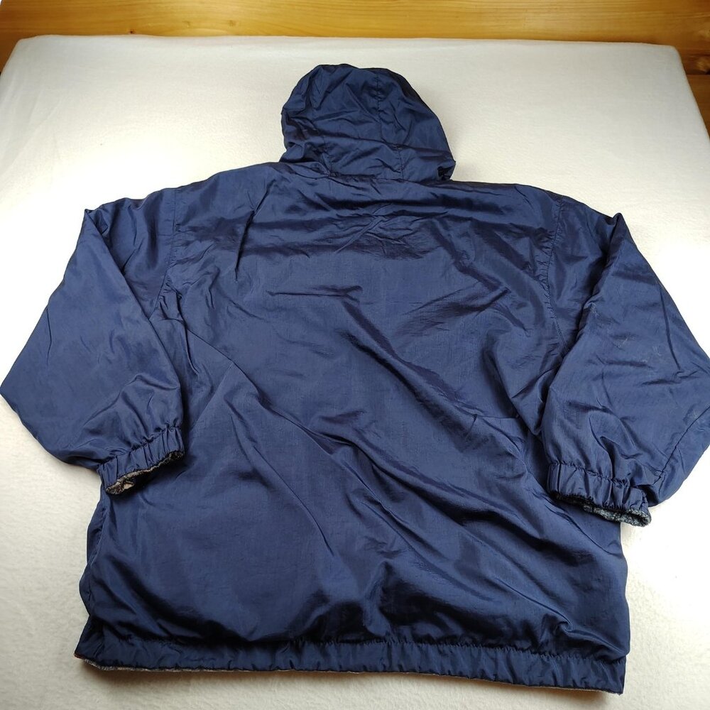 British Mist Jacket Mens sz M Hooded Reversible Windbreaker - Picture 2 of 9